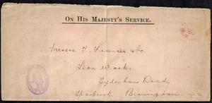 New Zealand 1915 WWI OHMS Cover w/Official Seal from High Commissioner NZ RARE - Picture 1 of 3