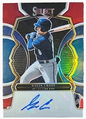 Gavin Cross 2023 Panini Select Autograph Tri Color Prizm #S-GC /49 Royals Rookie - Image 1 of 4