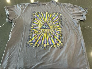 T-shirt maglietta Goodie due maniche rosa floyd grigia grafica 2xl grunge - Foto 1 di 4