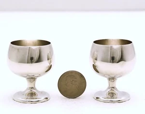 Set of 2 Gorham Sterling Silver Goblet Shot Cup Style 955 - Picture 1 of 6