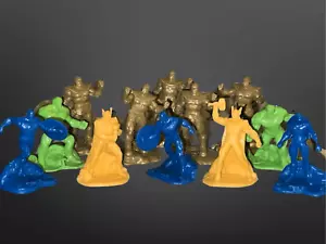 Marvel Avengers 12 Piece Dioramas Captain America Thor Hulk Thanos Figures 1.5” - Picture 1 of 9