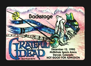 Grateful Dead Backstage Pass sci Denver Colorado CO 12/12/90 12/12/1990 - Foto 1 di 12