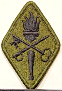 Insignia de parche de fatiga moderada OD para centro de intendente del ejército de Estados Unidos y escuela - Imagen 1 de 1