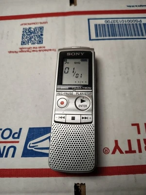 SONY IC Recorder ICD-BX800 Silver  Digital Voice Recorder Handheld - Tested - Image 1 of 2