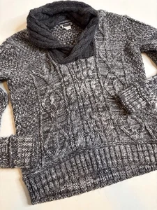 Jury Herren XL grau Wollmischung Zopfmuster Rollkragen Pullover Grobstrick Pullover - Bild 1 von 6