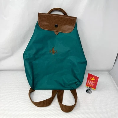 Vintage Polo Ralph Lauren Fold Top Backpack Rucksack Shoulder Bag     LM10a - Image 1 of 4