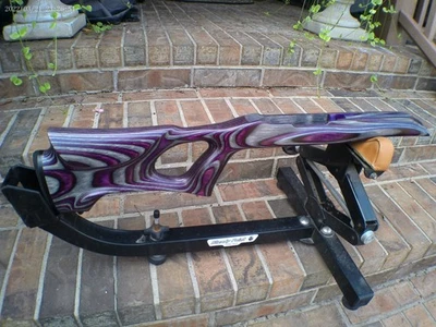 Ruger 10/22 TALON SATINADO PÚRPURA AMBIDEXTROUS Stock &TACHUELAS PARA BARRIL DE FÁBRICA 393 Foto 1 de 4