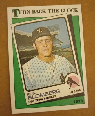 1988 Topps - Turn Back The Clock Ron Blomberg #663 New York Yankees  - Image 1 of 2