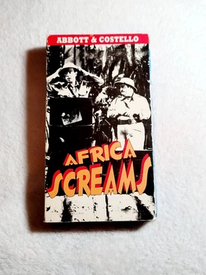 Abbott & Costello AFRICA SCREAMS (1949) VHS Alpha Video (1993) - Image 1 of 2