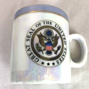 Great Seal of the United States Mug Cup Washington D.C. Souvenir Iridescent - Picture 1 of 7