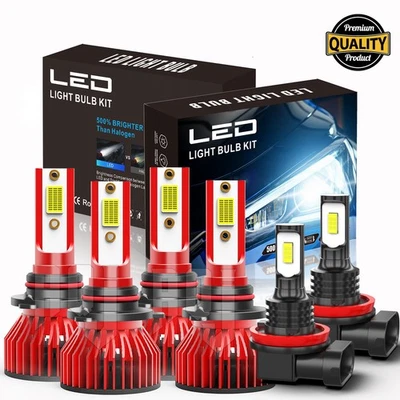 Faro LED alto bajo + bombillas antiniebla para Honda Civic 2006-2012 2013 2014 2015 Foto 1 de 4