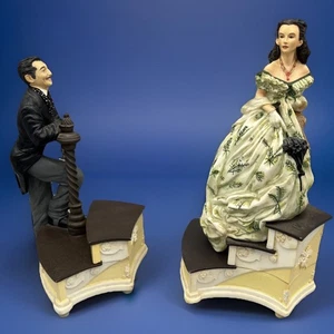 Gone With The Wind 1993 Music Boxes/Trinket: Rhett & Scarlett 73471 / 73472 - Picture 1 of 21