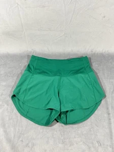 Lululemon Speed Up Shorts High Rise 2.5" Kelly Green Athletic Athleisure W 2 - Picture 1 of 9