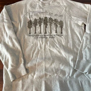 Sequoia & Kings Canyon National Park Unisex Gray Sweatshirt L Pullover - Picture 1 of 6
