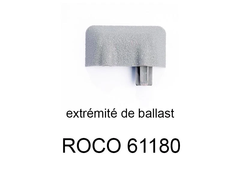 ROCO 1x extrémité de rail ballastée voie Geoline HO - ROCO 61180 - Photo 1/1