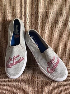 Gebrauchte Keds MLB St. Louis Cardinals Damen-Slipper Canvas-Schuhe Größe 6,5 - Bild 1 von 4