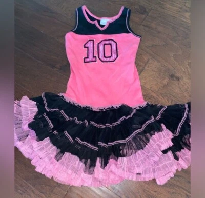 NWOT Ooh La La Couture Girls Pink & Black Dress Size 10 - Image 1 of 4