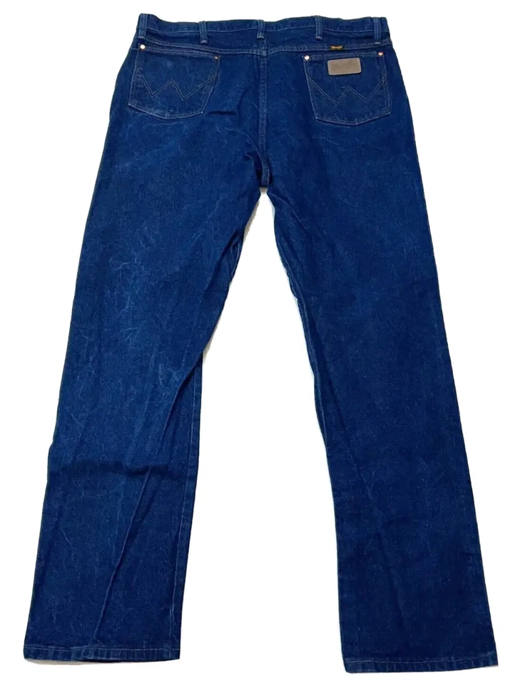 Wrangler Men's Vintage 1970's Western Cowboy Blue Jeans Sz 42 X 36 100% Cotton - Image 1 of 4