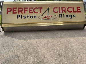 Rare Vintage Light up Perfect Circle Piston Rings Sign - Picture 1 of 5