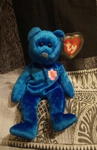 TY BEANIE BABY "Vanda" Singapur exclusivo oso con etiquetas y protector 13ad - Imagen 1 de 6