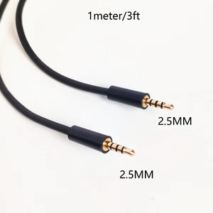 2.5mm Male to 2.5mm male 4 Pole Headphone Audio AUX Cable 1meter 3ft - Picture 1 of 6