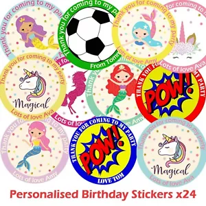 Pegatinas de cumpleaños personalizadas tema para fiesta gracias cono dulce bolsas de regalo 24 - Imagen 1 de 14