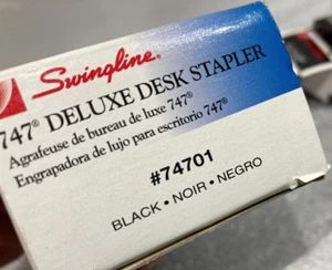 NOS Black Swingline 747 Deluxe Desk Stapler Mexico - Picture 1 of 6