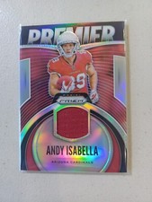 2019 Andy Isabella Prizm Premier Jersey Card# PJ-AIS Arizona Cardinals 