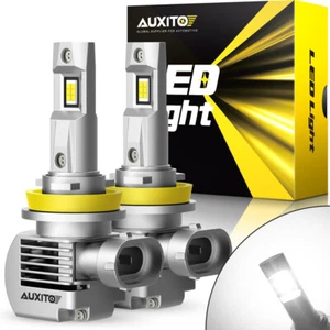 2X AUXITO LED Headlight H11 Low Beam Bulb Canbus Kit 6000K Super Bright Q16 EAK - Picture 1 of 17