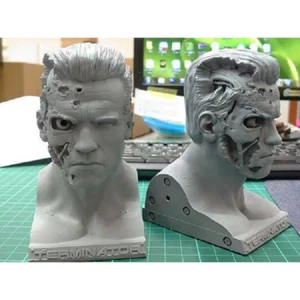 1/4 BUST 120mm Resin Model Kit Terminator T-800 Arnold Movie Unpainted - Picture 1 of 7