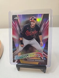 2024 Topps Chrome-Gunnar Henderson-Orioles #FS-2 Refractor Future Stars - Picture 1 of 2