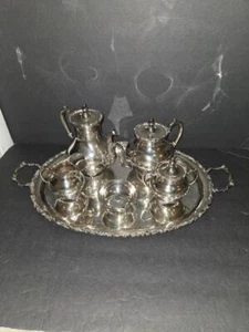 GORGEOUS AMA MEXICO .925 STERLING SILVER SIX PIECE TEA SERVICE SET + 4200 GRM - Picture 1 of 10