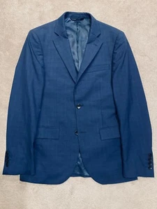 DKNY Men Blazer Jacket 100% Wool Navy Blue Size UK 36 EUR 46 - Picture 1 of 6
