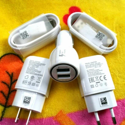 Original Fast Charging Wall / Car Charger  Type C Data Cable For LG G5 6 7 8 V20 - Image 1 of 3