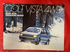 1985 Plymouth "COLT VISTA 4WD" - Original Car Dealer Sales Brochure / Catalog - Imagen 1 de 2