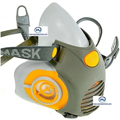 Maschera naso bocca aerosol particelle polveri con 2 filtri P3R Milla , - Immagine 1 di 3