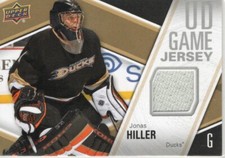 2011-12 Upper Deck Game Jersey #GJ-HI Jonas Hiller