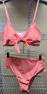 XUNYU High Waisted Bikini Women's Swimsuits Push Up Tie Knot Top Size Large New - Picture 1 of 11