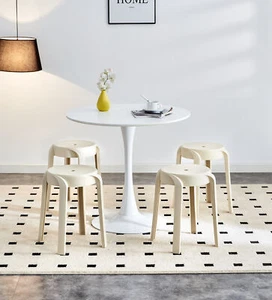 18 in 6 Pack Backless Classroom Kitchen Stools Stackable School Stools Round Top - Picture 1 of 16