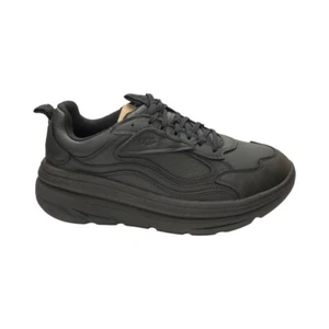 UGG Women's CA1 Black Leather Sneakers Shoes 1136845 - Picture 1 of 8