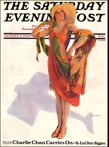 1930 ¡raro! Saturday Evening Post 1930 SOLAMENTE CUBIERTA (no toda la revista)032624 - Imagen 1 de 1