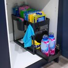Coselena Under Sink Storage Shelf 2 Tier Slide Out Shelf Cabinet Organiser