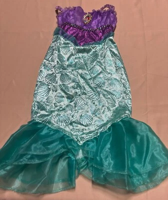 Fantasia Disney Princesa Ariel Pequena Sereia tamanho 4-6X. Halloween. Vestir. - Imagem 1 de 4