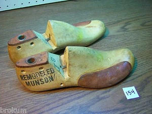 Molde industrial de fábrica de zapatos de madera vintage último 8 D remodelado MUNSON ~ #154 - Imagen 1 de 4