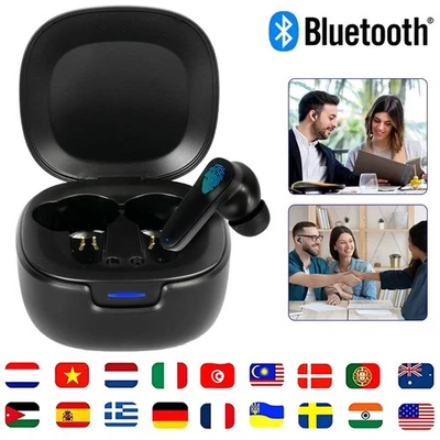 AI Übersetzer Kopfhörer Bluetooth Echtzeit Übersetzer Ohrhörer mit 144 Sprachen - Bild 1 von 4