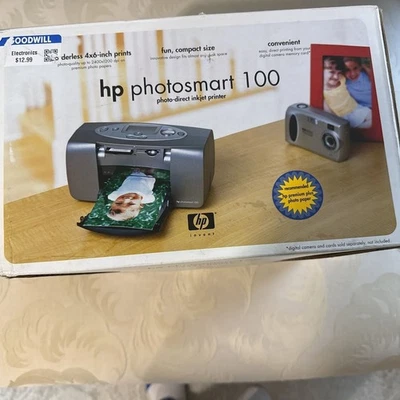 HP Photosmart 100 Portable Photo Direct Inkjet Printer NIB - Image 1 of 4
