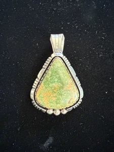 Colgante Navajo Delbert Vandever Royston Turquesa Plata de Ley - Imagen 1 de 6