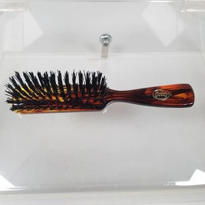 Cepillo de pelo vintage NOS Goody cerdas de nailon EE. UU. marrón ámbar transparente - Imagen 1 de 5