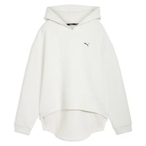 PUMA Q4 Studio Textured Pullover Hoodie Womens Grey Casual Outerwear 52575605 - Picture 1 of 6