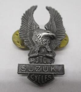 Suzuki Motorcycle Bike Chopper Cruiser Rider Vest Jacket Eagle Metal Pin